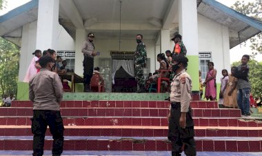 Perayaan-Natal-2020,-Polsek-Pantar-Barat-Patroli-Ke-Sejumlah-Gereja