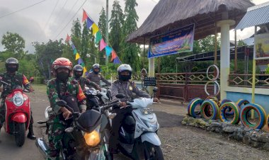 Polsek-Alor-Timur-Laut-Laksanakan-Patroli-Gabungan-TNI-POLRI-Jelang-Natal-Tahun-2020