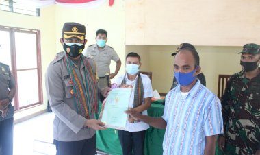Dipercaya-Masyarakat,-Warga-Desa-Batu-Hibahkan-Tanah-kepada-Polres-Alor