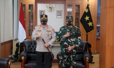 Pererat-Sinergitas-TNI-POLRI,-Kapolda-NTT-Terima-Kunjungan-Silaturahmi-Danlanud-El-Tari-Kupang