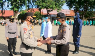 Bentuk-Penghormatan-Khusus-kepada-Bhayangkari-Pejuang-Kesehatan,-Kapolda-NTT-Ajak-Anggota-Mengheningkan-Cipta