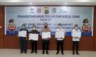Dukung-Program-Presisi-Kapolri,-Kapolda-NTT-Tanda-Tangani-Perjanjian-Kerjasama-dengan-Perbankan,-Pihak-PT.-Asabri-dan-DPD-Rei-di-Bidang-Perumahan-Bagi-Anggota-dan-ASN-Polri