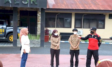 Misi-keliling-Indonesia,-2-Pramuka-Luar-Biasa-Tuna-Rungu-kunjungi-Pramuka-Saka-Bhayangkara-Polres-Alor