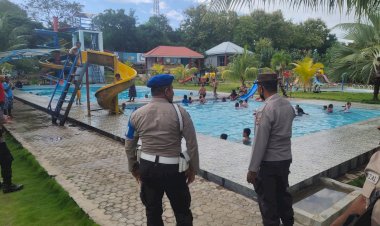 Ciptakan-Kondusifitas-Di-Hari-Libur,-Patroli-Polsek-Alor-Barat-Laut-Laksanakan-Pengamanan-Tempat-Wisata