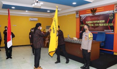 Kapolres-Alor-Menghadiri--Pelantikan-Pimpinan-Resor-Ketua-KBPP-POLRI-PD-NTT