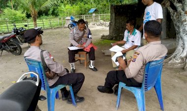 Polsek-Pantar-Patroli-Dialogis-dan-Sambang-Desa