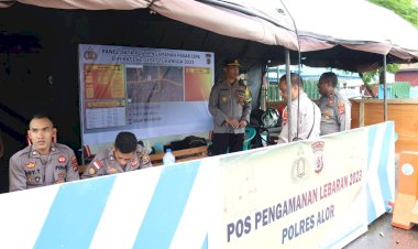 Kapolres-Alor-Cek-Kesiapan-Pos-Pengamanan-Lebaran-2023