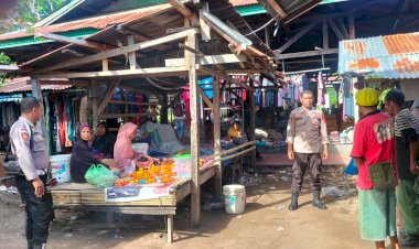 Polsek-Pantar-Laksanakan-Patroli-dan-Pengamanan-Pasar-Inpres-Kabir