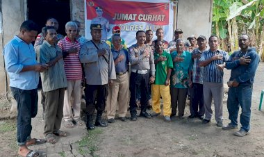 Dengar-Aspirasi-Dari-Masyarakat,-Polres-Alor-Laksanakan-Jumat-Curhat-di-Kelurahan-Welai-Timur