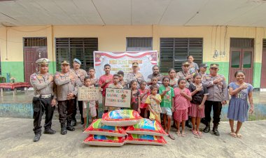 Sambut-Hari-Bhayangkara-ke---77,-Polres-Alor-Anjangsana-Ke-Panti-Asuhan