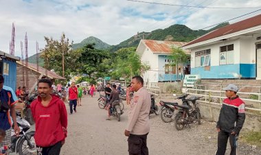Polsek-Pantar-Lakukan-Patroli-dan-Himbauan-di-Pasar-Tradisional-Bakalang