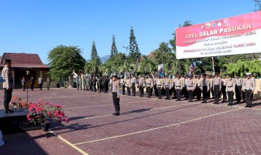 Apel-Gelar-Pasukan-Operasi-Mantap-Praja-Turangga-2024:-Kesiapan-Polres-Alor-dalam-Mengamankan-Pilkada-Serentak-2024