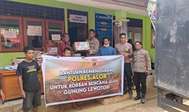 Polres-Alor-Salurkan-Bantuan-Kemanusiaan-untuk-Korban-Bencana-Gunung-Lewotobi