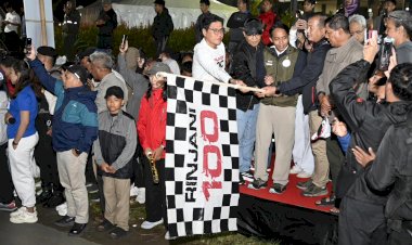 Kapolda-NTB-Lepas-Peserta-Rinjani-100-Kategori-36-KM-dari-Sembalun