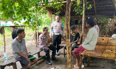 Polsek-Alor-Timur-Gelar-Patroli-Dialogis-dan-Sambang-Kamtibmas-di-Desa-Maritaing