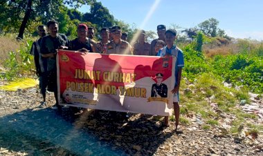 Polsek-Alor-Timur-Gelar-Jumat-Curhat-di-Pelabuhan-Maritaing,-Dengar-Langsung-Aspirasi-Warga