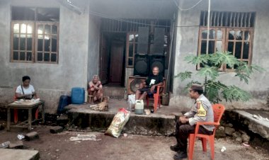 Bhabinkamtibmas-Desa-Beangonong-Laksanakan-Sambang-dan-Patroli,-Sampaikan-Himbauan-Kamtibmas-kepada-Warga