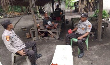 Patroli-dan-Sambang-Polsek-Abal,-Warga-Desa-Alila-Diimbau-Waspada-Cuaca-Ekstrem