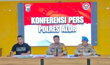 Kapolres-Alor-Pimpin-Konferensi-Pers-Kasus-Pembunuhan,-Satu-Tersangka-Diamankan