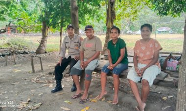 Polsek-Alor-Timur-Laut-Intensifkan-Sambang-Kamtibmas-di-Desa-Taramana,-Ajak-Warga-Jaga-Kondusivitas-Wilayah