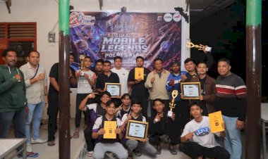 TIM-76-APEL-RAIH-JUARA-MOBILE-LEGENDS-KAPOLRI-CUP-TINGKAT-POLRES-ALOR,-KAPOLRES-RESMI-TUTUP-TURNAMEN