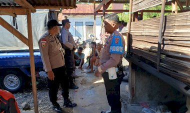 Polsek-Alor-Timur-Intensifkan-Patroli-Pengamanan-di-Pasar-Rakyat-Maritaing,-Ciptakan-Situasi-Kamtibmas-Aman-dan-Kondusif
