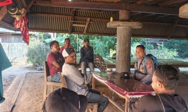 Polsubsektor-Pureman-Gencarkan-Patroli-Kamtibmas-dan-Sambang,-Warga-Langkuru-Utara-Dihimbau-Jaga-Keamanan