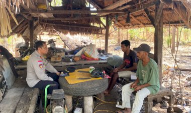 Polsek-Alor-Timur-Gencarkan-Patroli-Kamtibmas-dan-Sambang-di-Desa-Maritaing