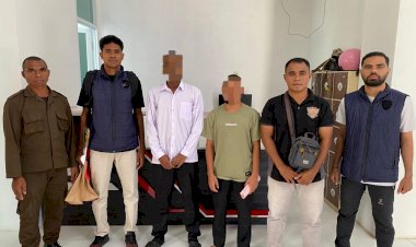 Perkara-Penyalahgunaan-Senjata-Tajam,-Satreskrim-Polres-Alor-Serahkan-Dua-Tersangka-dan-Barang-Bukti-ke-Kejari-Alor