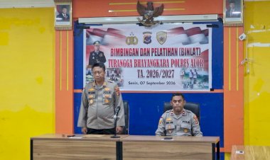 KAPOLRES-ALOR-RESMI-BUKA-BINLAT-TURANGGA-BHAYANGKARA,-TEKANKAN-DISIPLIN-DAN-MENTAL-CALON-ANGGOTA--POLRI
