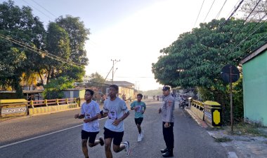 PERSONEL-POLRES-ALOR-LAKSANAKAN-PENGAMANAN-ALOR-EXOTIC-FUN-RUN-II,-KEGIATAN-BERLANGSUNG-AMAN-DAN-TERTIB