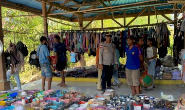 Polsek-Pantar-Barat-Intensifkan-Pengamanan-Pasar-Rakyat-Maliang,-Aktivitas-Warga-Berjalan-Aman-dan-Lancar