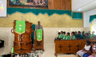 POLSEK-ALOR-TIMUR-GELAR-MINGGU-KASIH-DI-GEREJA-PNIEL-KOLANA,-AJAK-MASYARAKAT-CEGAH-KDRT