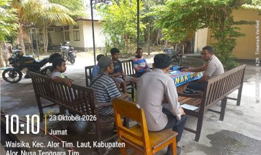 Polsek-Alor-Timur-Laut-Gelar-Rembuk-Warga,-Bantu-Cari-Solusi-Pembagian-Air-Irigasi-Secara-Adil