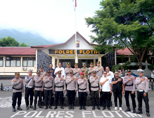 WAKAPOLRI MENYAPA PERSONEL POLRES FLORES TIMUR, TEKANKAN STANDAR LAYANAN 110 & PAMAPTA MERATA NASIONAL