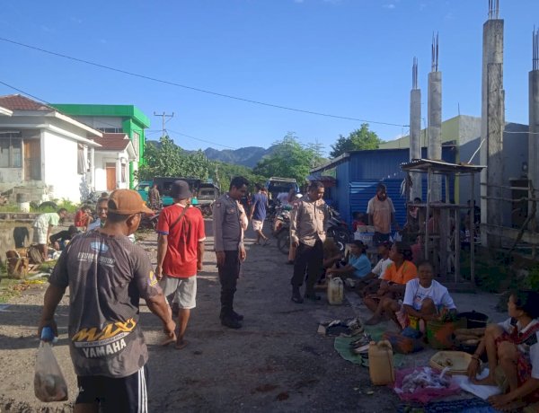 Polsubsektor Pantar Timur Laksanakan Patroli dan Pengamanan Pasar Tradisional Bakalang
