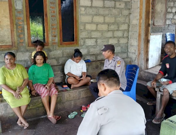 Patroli Kamtibmas dan Sambang Warga, Polsek Alor Timur Berikan Himbauan Keamanan dan Kewaspadaan Cuaca Ekstrem