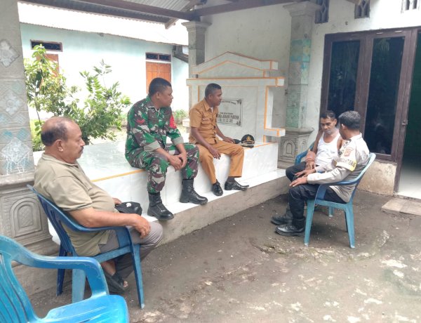 Bhabinkamtibmas Nusa Kenari Sambangi Warga Batutenata, Ajak Jaga Kamtibmas Bersama Babinsa