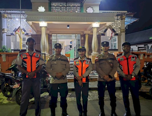 Polres Alor Perketat Pengamanan Masjid Prioritas, Sholat Tarawih di Masjid Istiqomah Berlangsung Aman dan Khusyuk