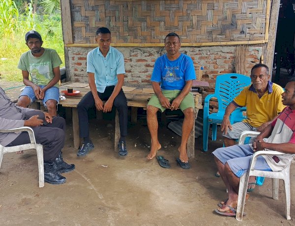 Polsek Alor Timur Laksanakan Patroli Dialogis dan Sambang Kamtibmas di Desa Maritaing