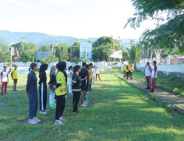 Polres Alor Gelar Bimbingan dan Latihan Kesamaptaan Jasmani bagi Casis Penerimaan Polri T.A. 2026