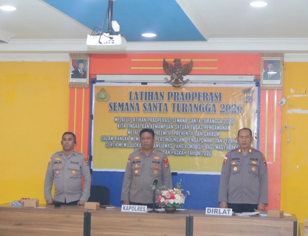 Polres Alor Gelar Latihan Pra Operasi Samana Santa Turangga 2026, Perkuat Kesiapan Pengamanan Paskah