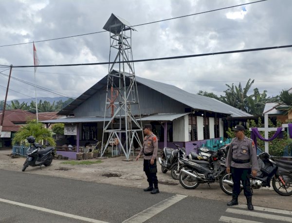 POLRES ALOR BERIKAN RASA AMAN, IBADAH PERSIAPAN PERJAMUAN KUDUS BERJALAN LANCAR