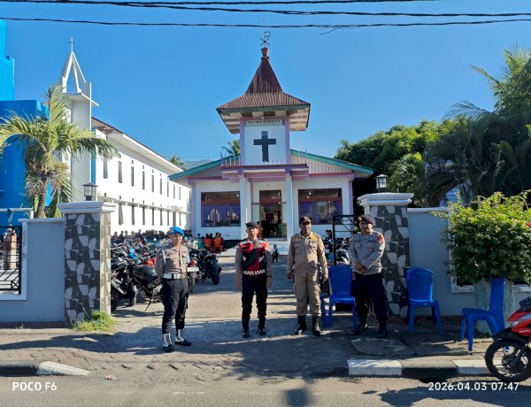 Sie Propam Polres Alor Laksanakan Pengecekan Personel Pengamanan Ibadah di Gereja Prioritas
