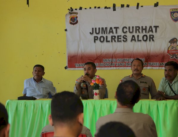 Jumat Curhat Presisi, Polres Alor Serap Aspirasi Warga Kalabahi Kota demi Kamtibmas Kondusif