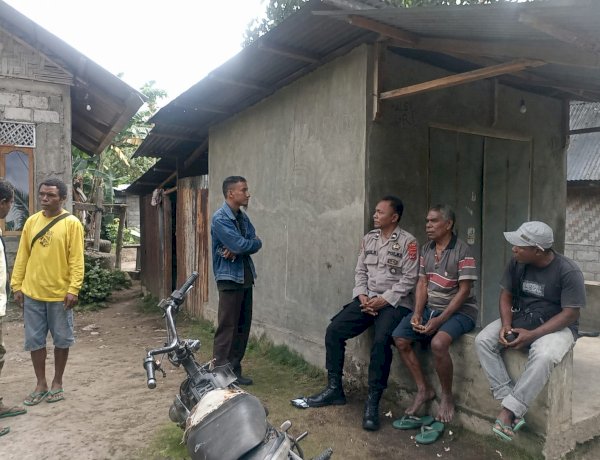 Patroli Dialogis Polsek Alor Barat Daya, Ajak Warga Moru Jaga Kamtibmas dan Waspada Penipuan Online