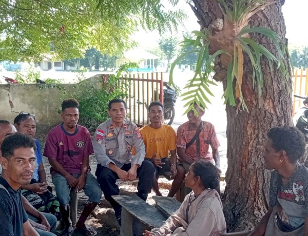 Ps. Kapolsek Alor Timur Intensifkan Patroli dan Sambang Kamtibmas di Desa Maritaing