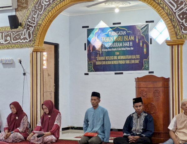 PERINGATI 1 MUHARRAM 1448 H, MAJELIS TAKLIM ITTIHAD POLRES ALOR GELAR KEGIATAN KEAGAMAAN