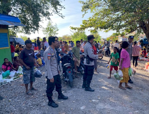 Polsek Alor Timur Intensifkan Patroli dan Sambang di Pasar Maritaing, Wujudkan Rasa Aman bagi Masyarakat
