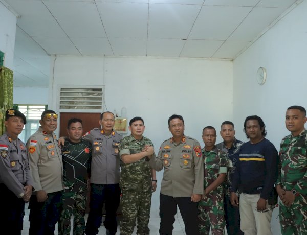 Kapolres Alor Perkuat Sinergitas dengan Kodim 1622/Alor Melalui Kunjungan Silaturahmi